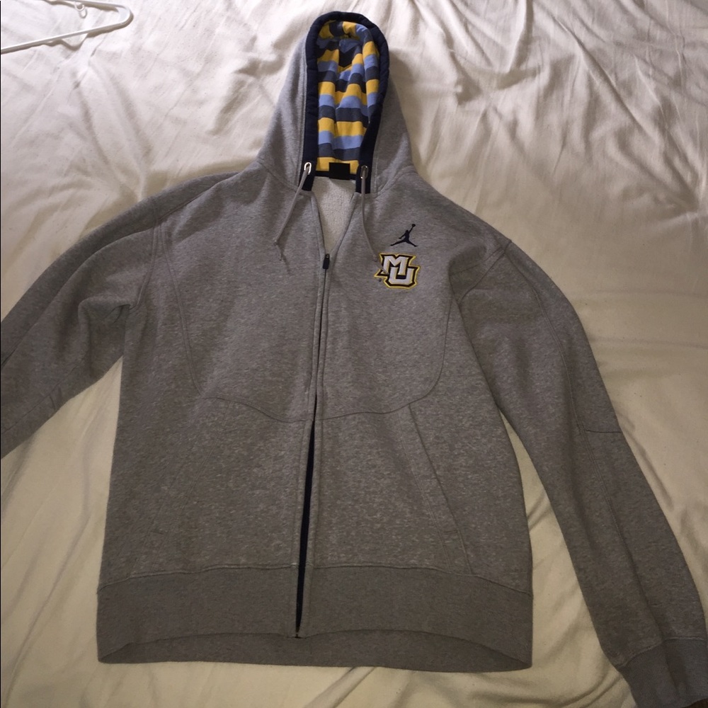 Jordan brand Marquette zip up hoodie