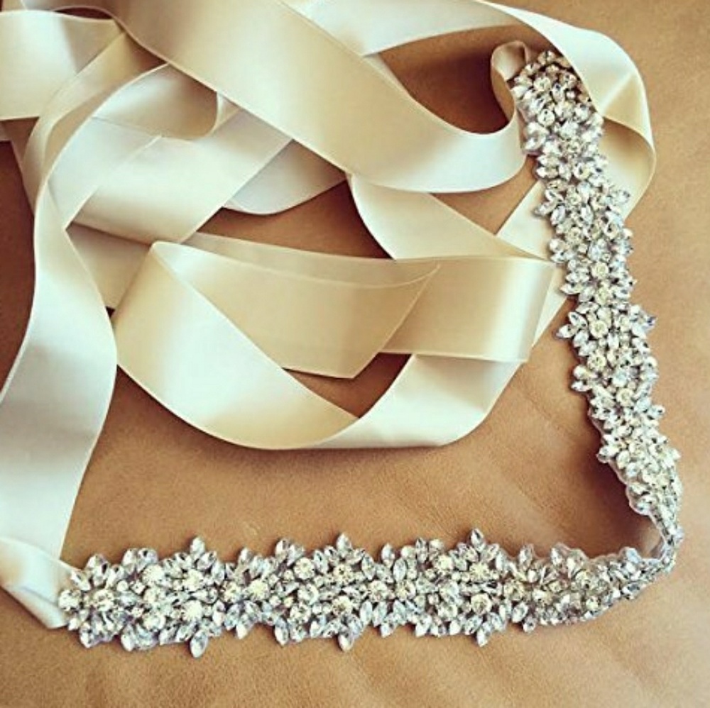 Ivory and crystal sash