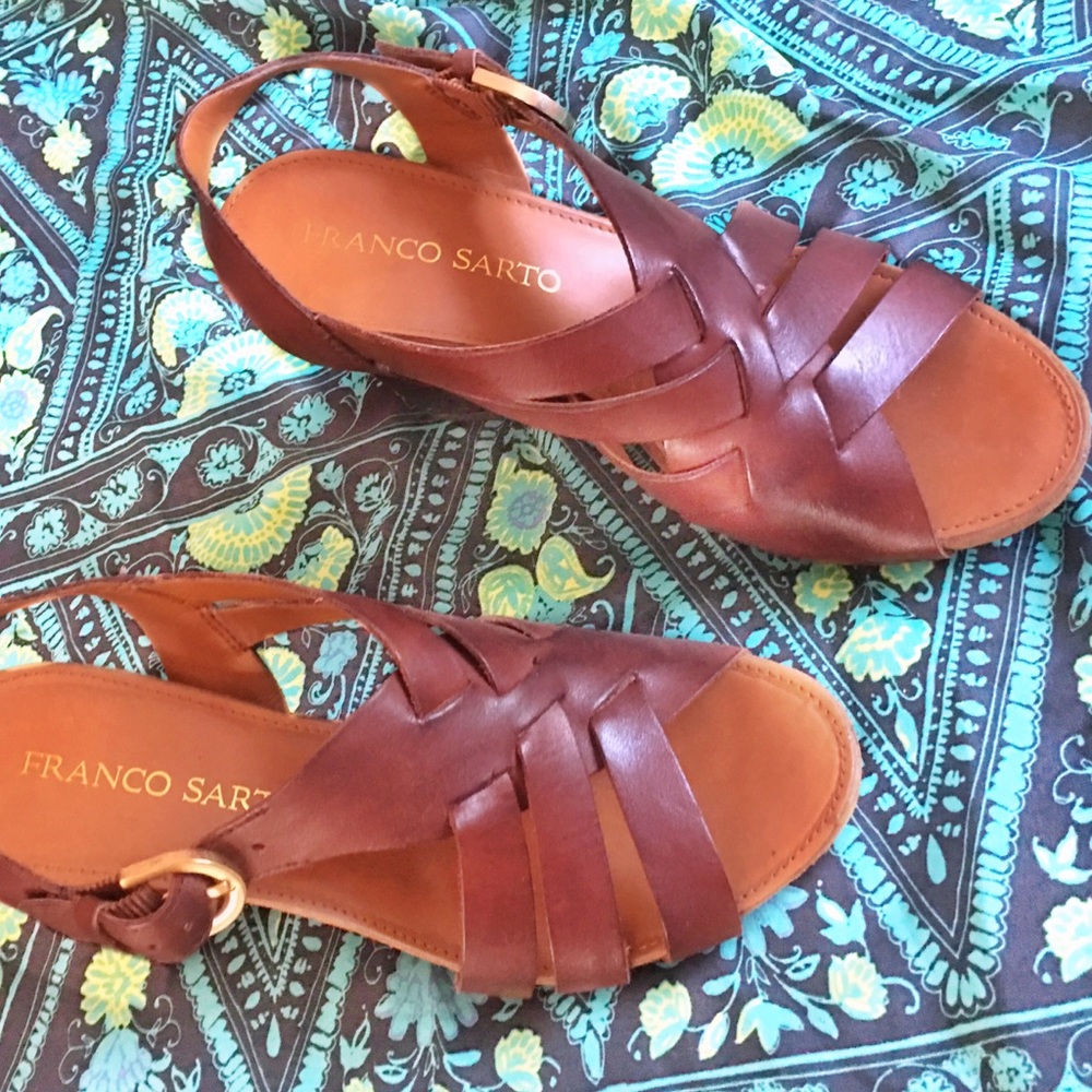 Franco Sarto Wood Wedges