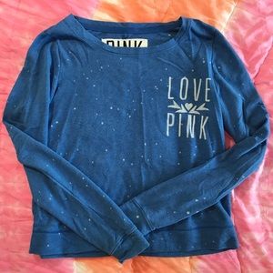 VS PINK blue sweatshirt