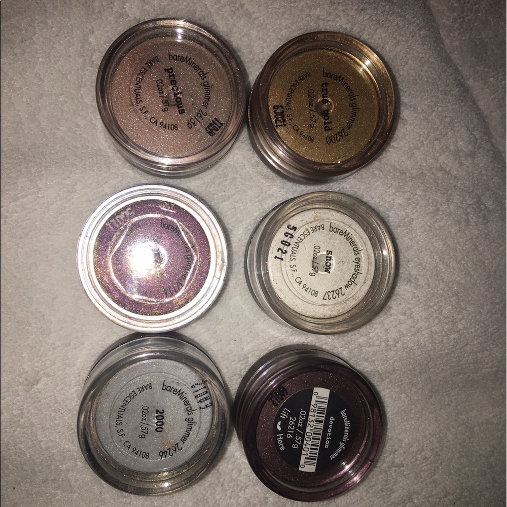 SOLD ✔️6 Bare Minerals Shimmer Eyeshadows