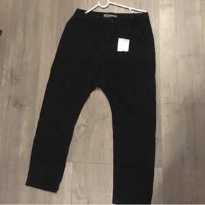 Black Drop Crop pants