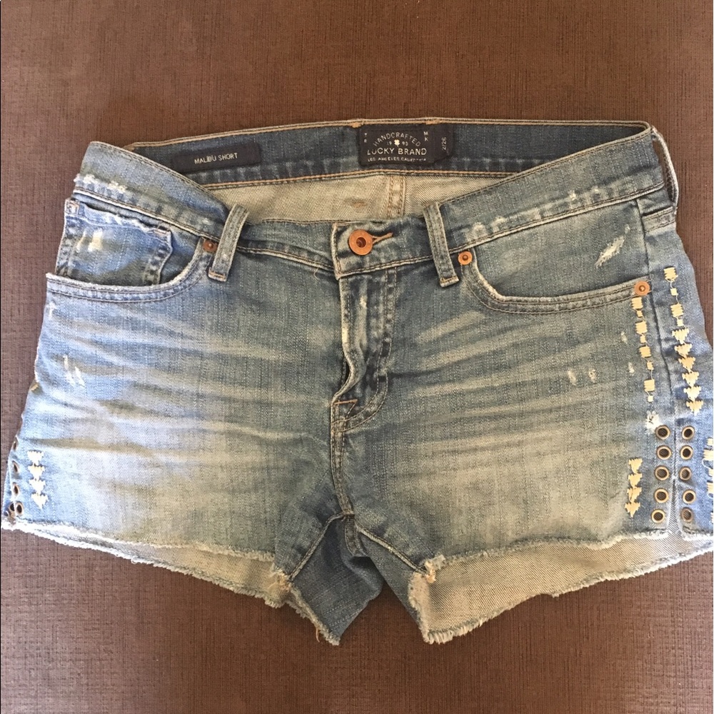 Denim shorts