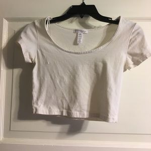 White Crop Top