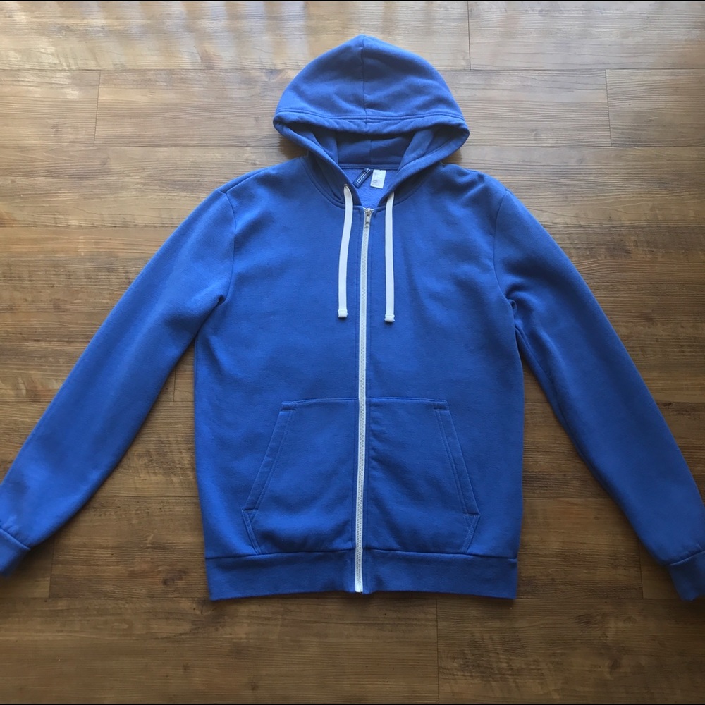 H&M - DIVIDED - Basic Zip Hoody - Soft Royal Blue