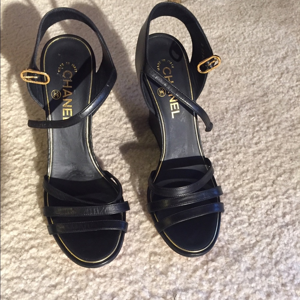 Chanel Wedge Sandals