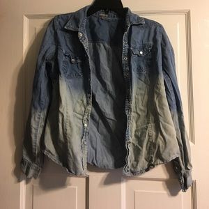 Ombré Chambray Button Up