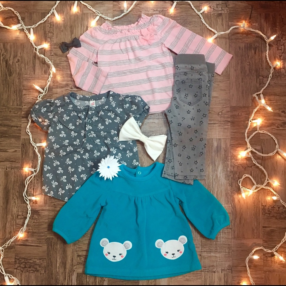 3 Shirts & Pants with Stars