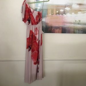 Alice + Olivia orchid print maxi dress