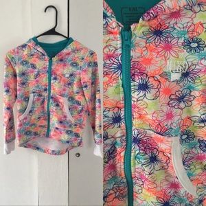 Girls Nike High Low zip up