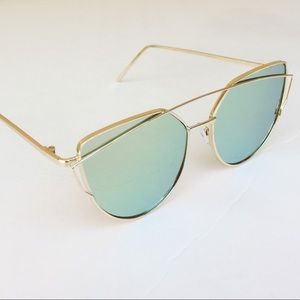 Mirror Gold Framed Sunglasses