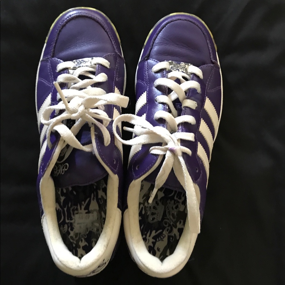 Purple Adidas Sneakers Size 8-1/2