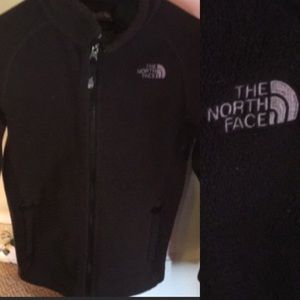 Girls black north face jacket