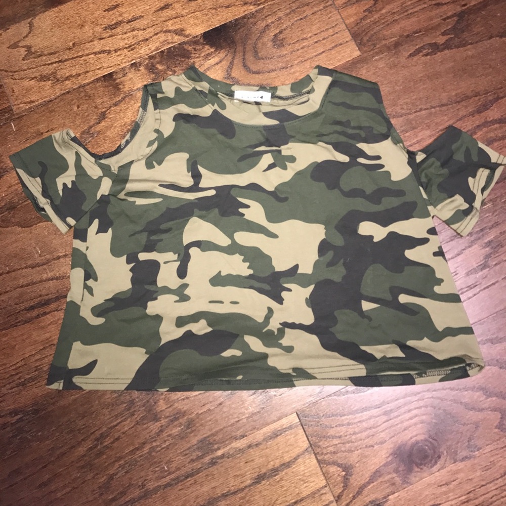 Cut out shoulder top