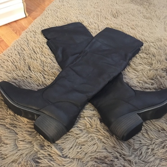 Women's Black over the knee Boots. Size 6.5 - Picture 1 of 2