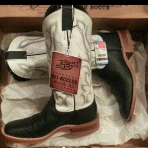 Justin burnished black boots 7