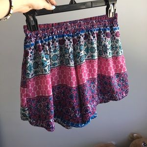 Patterned Flowy Shorts