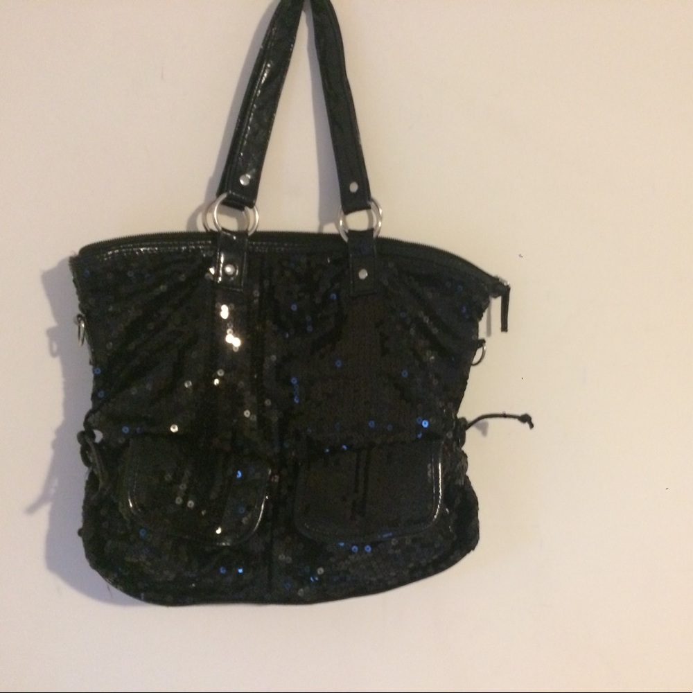 Justice for Girls black sequined shoulder bag!