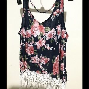 Floral tank top
