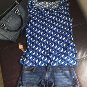 Passports Sleeveless Blouse Adorable Size M