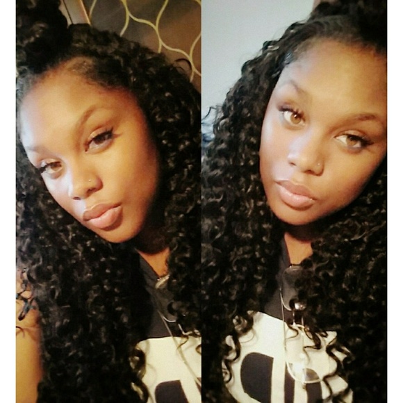 Curly Beauty Human Blend LaceFront Wig main image 5