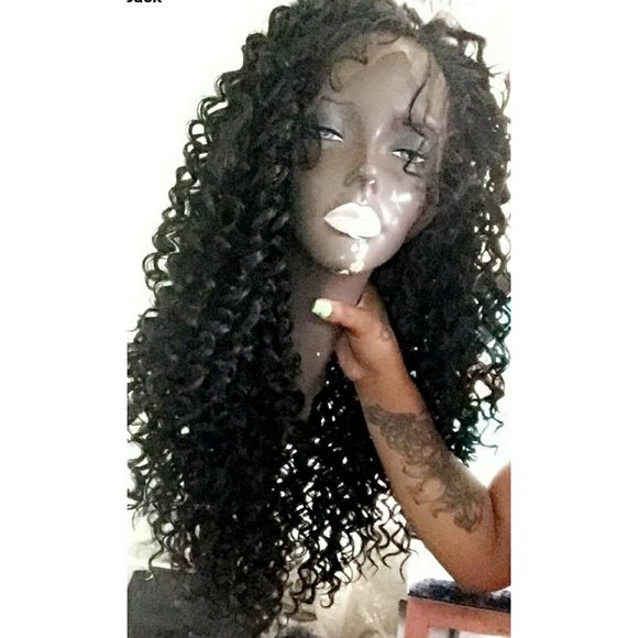 Curly Beauty Human Blend LaceFront Wig