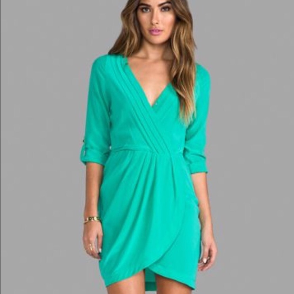 Yumi Kim: beautiful green wrap dress