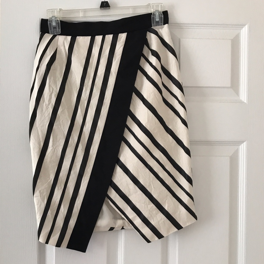 Black & White Asymmetrical Skirt