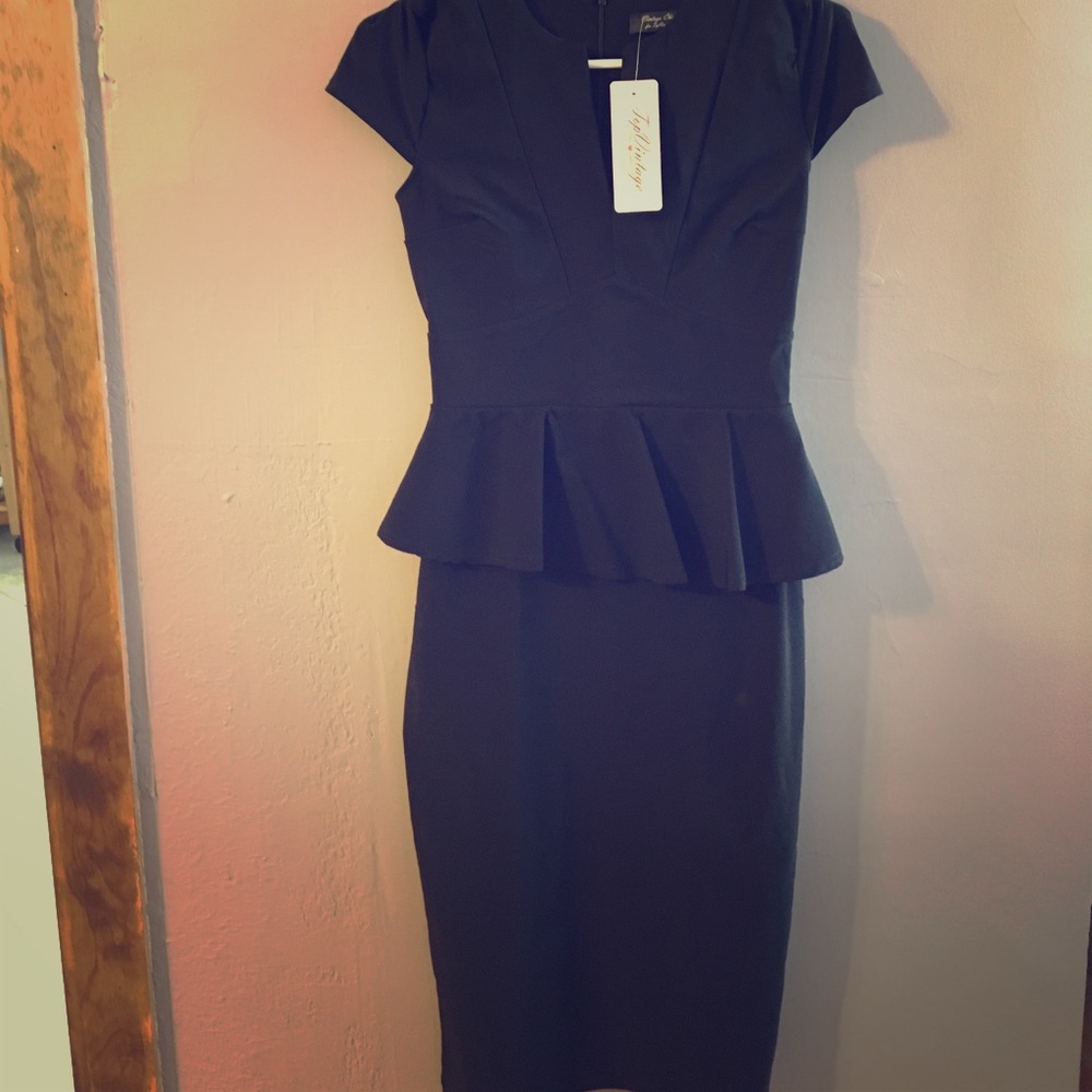 Black Vintage Pin Up Dress!!Brand New/Never Worn!