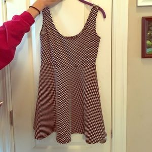 Black and white skater dress