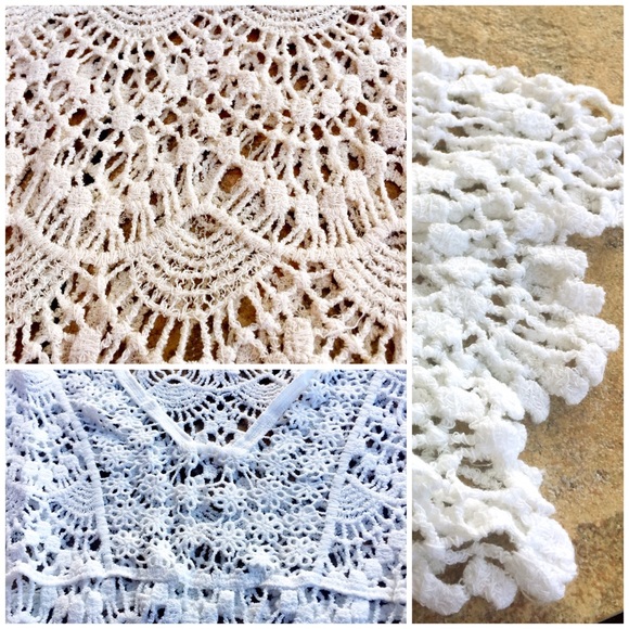 Lace Boho Long Sleeve Beach Bikini Coverup Dress - Picture 8 of 8