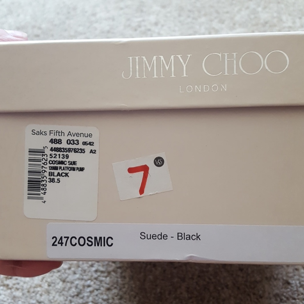 🎈HP🎈 Jimmy Choo Black Cosmic Pumps- ASO Kate Middleton - Rare! - Picture 4 of 8
