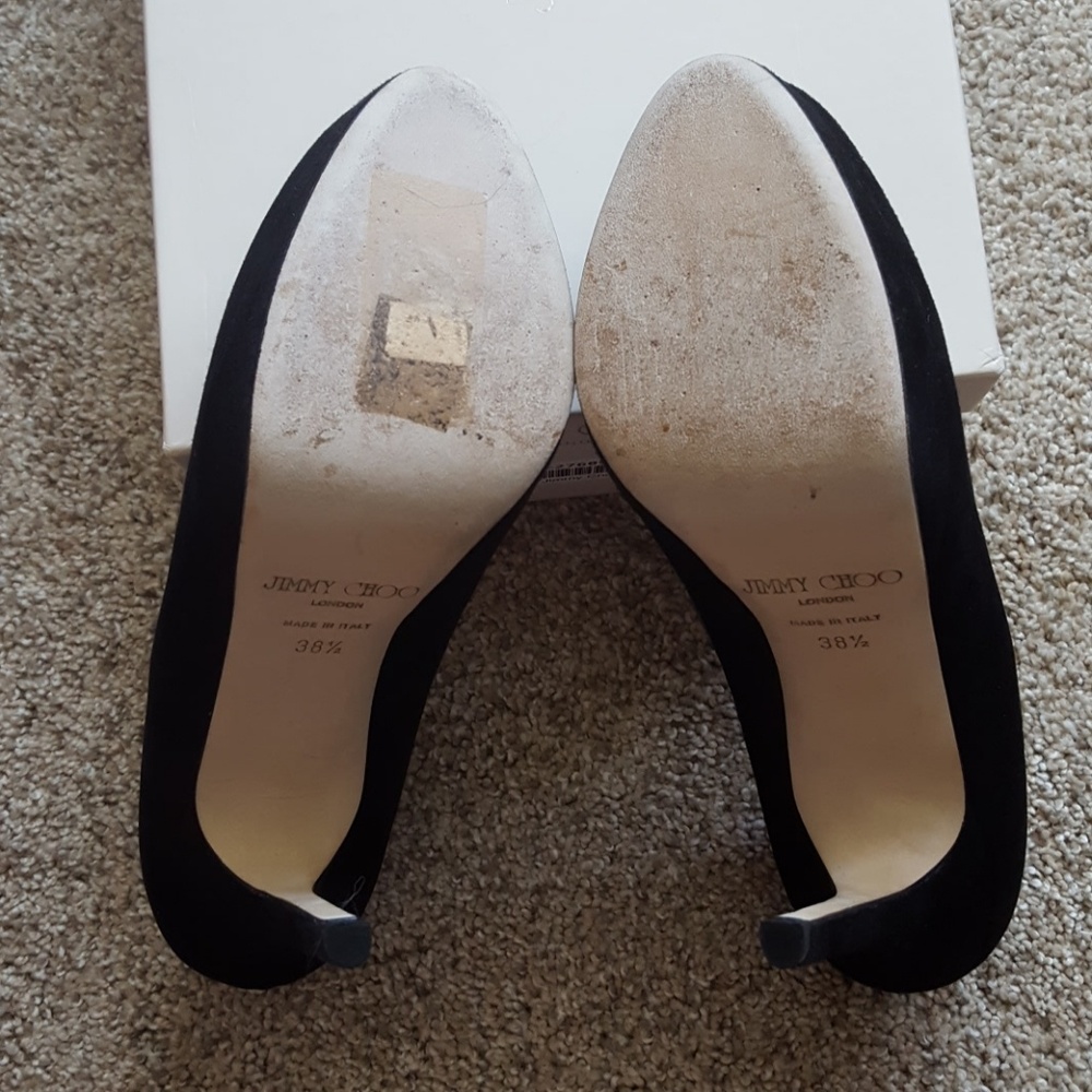 🎈HP🎈 Jimmy Choo Black Cosmic Pumps- ASO Kate Middleton - Rare! - Picture 7 of 8