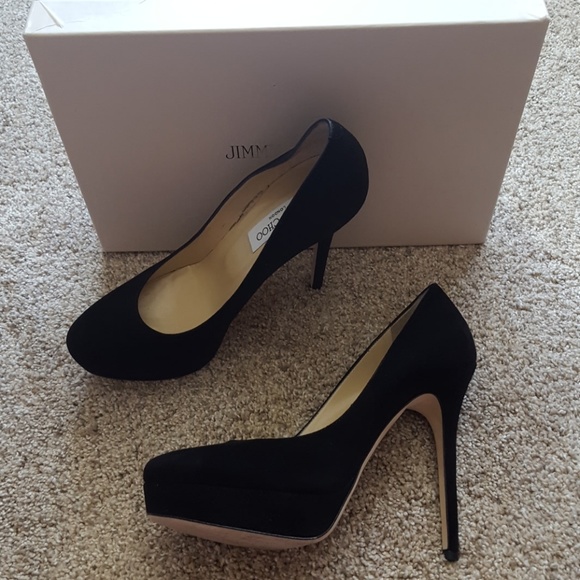 πHPπ Jimmy Choo Black Cosmic Pumps- ASO Kate Middleton - Rare! - Picture 5 of 8
