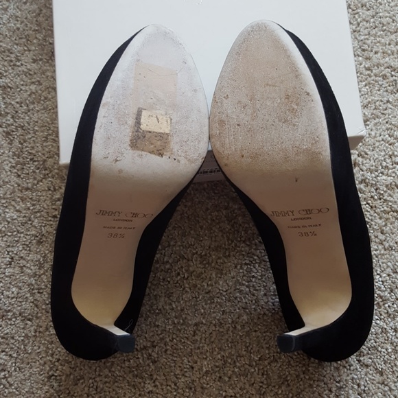 πHPπ Jimmy Choo Black Cosmic Pumps- ASO Kate Middleton - Rare! - Picture 7 of 8