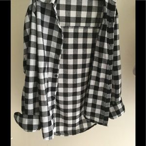Black and white checkered shirt