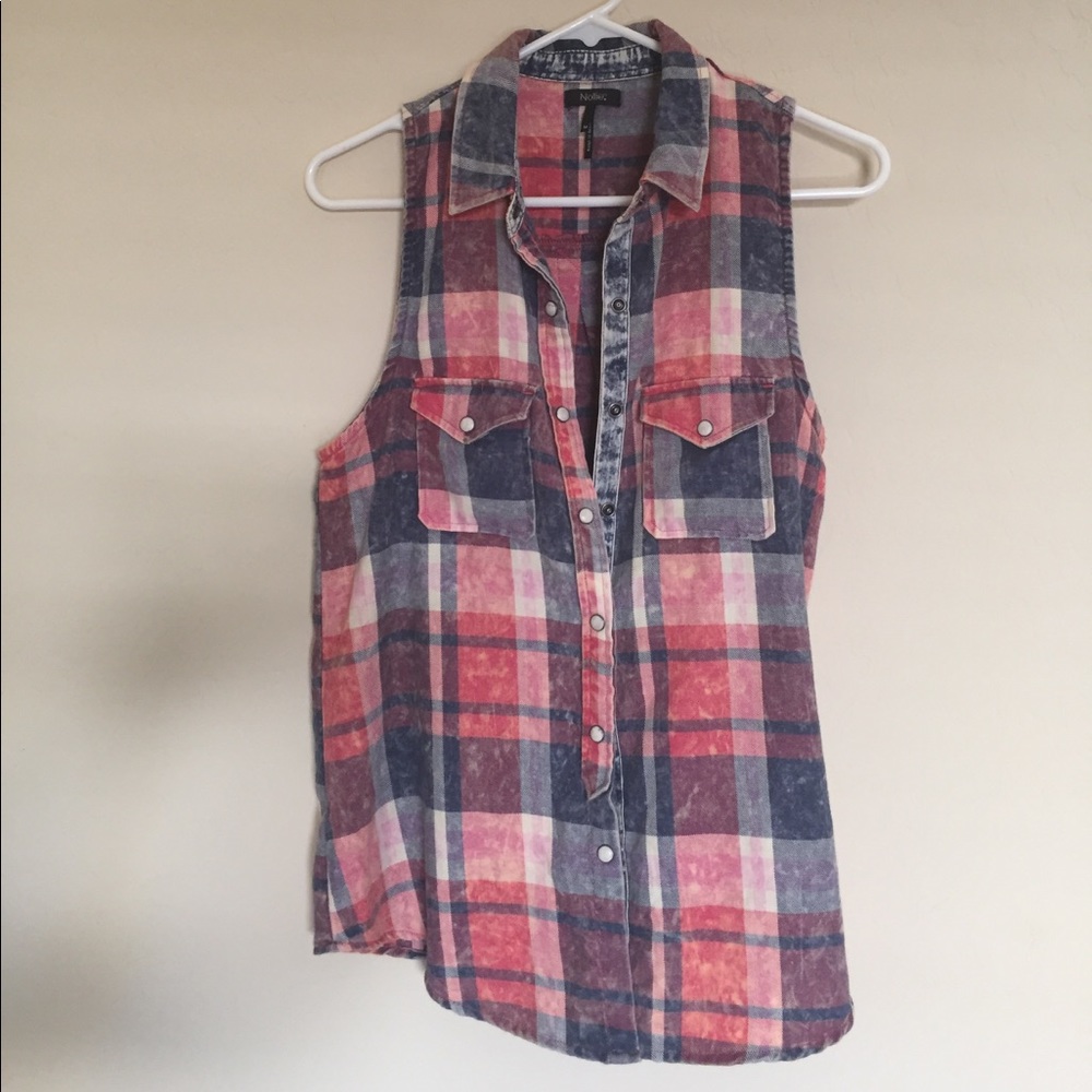 Nollie Plaid Sleeveless Shirt