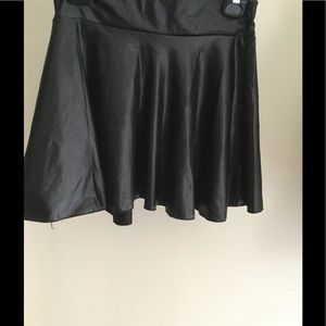 Faux leather skirt