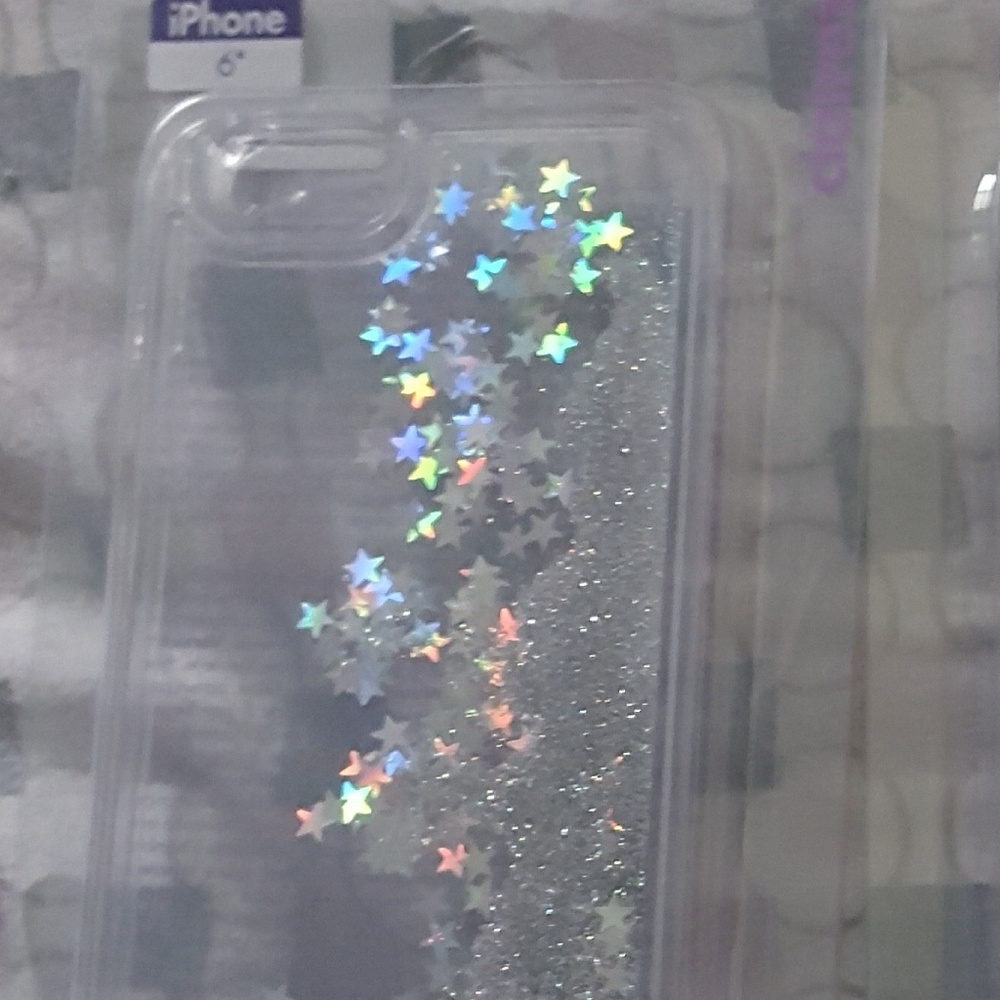 Silver glitter case
