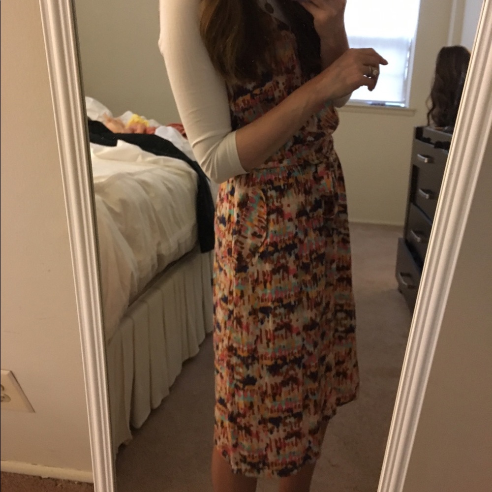 Multicolored cotton dress size XS