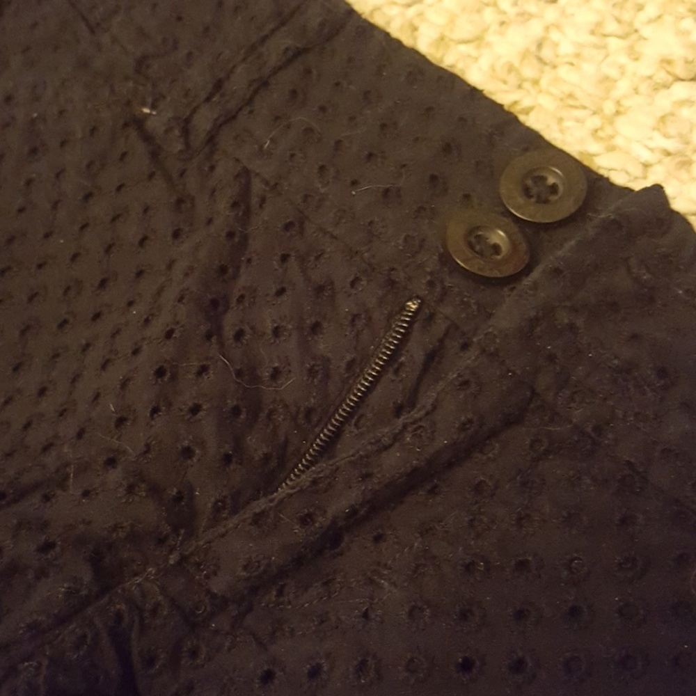 *sold* Black eyelet shorts - Picture 2 of 4