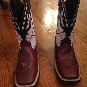 Ariat Western Boot Boy DakotaDogger Brown Crinkle