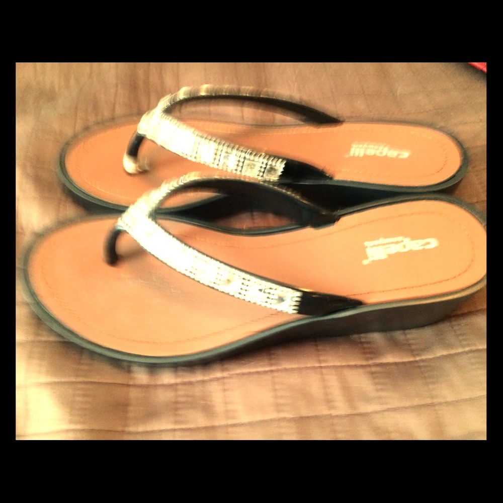 Size 7 rhinestone sandals