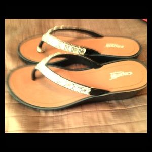 Size 7 rhinestone sandals