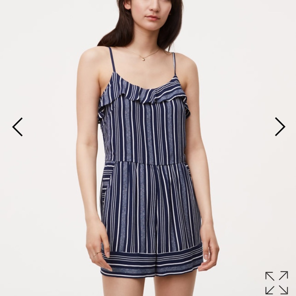 LOFT Striped Romper