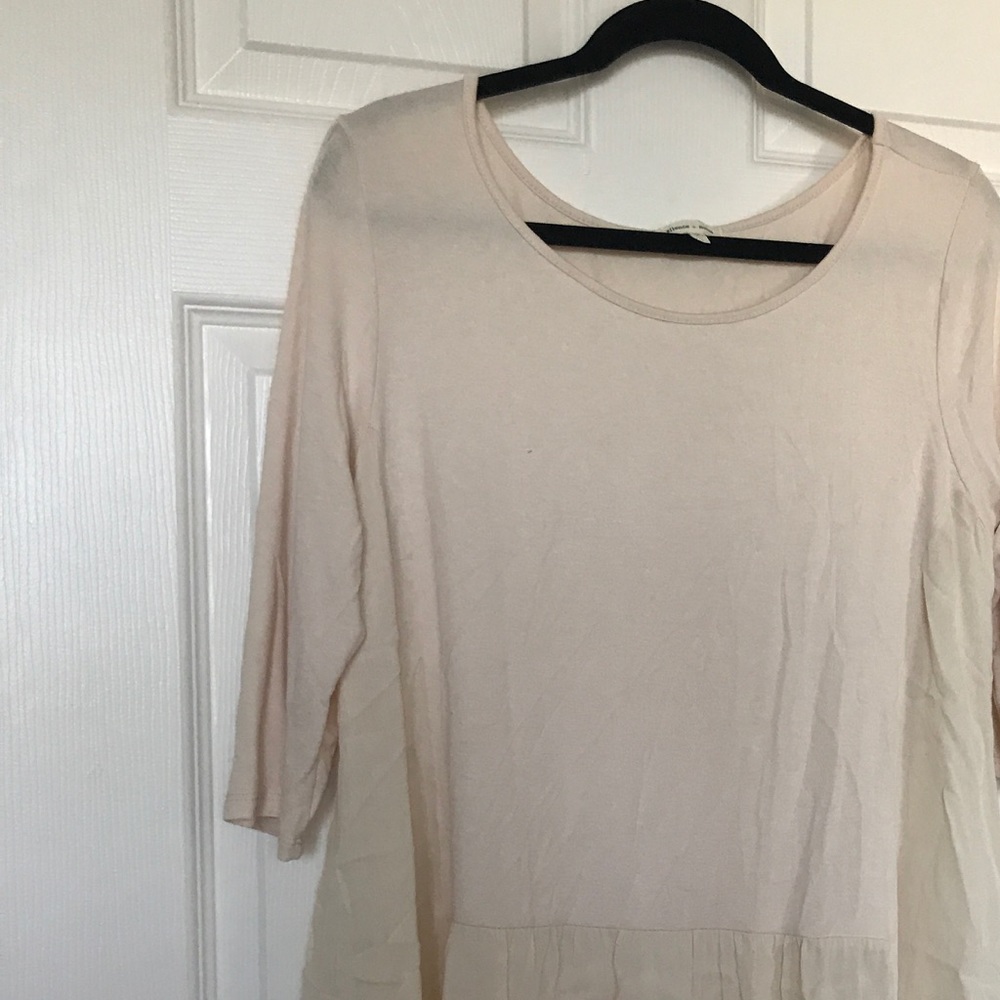 Fluttery loose top, semi sheer