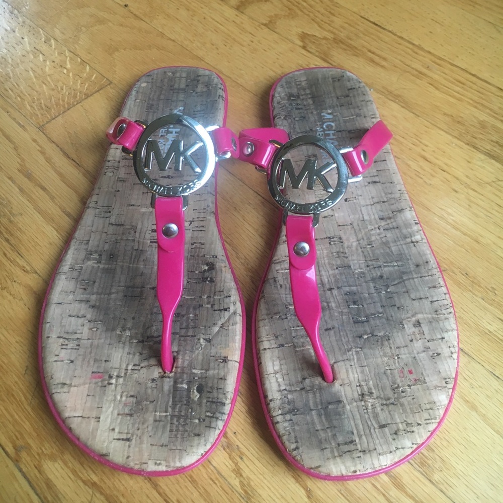 Michael Kors Pink flip flops