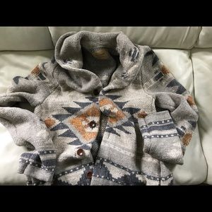 Lucky Brand Shawl Collar Caddigan