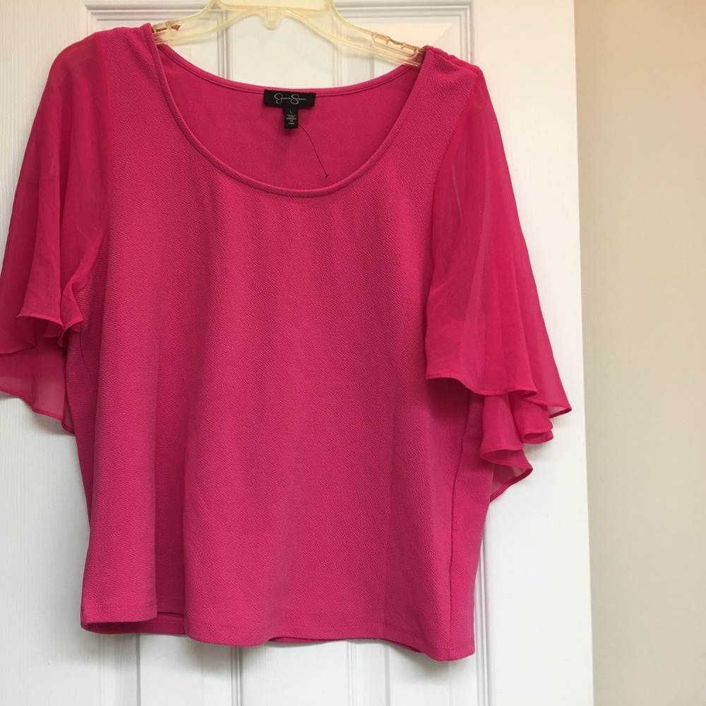 Hot pink blouse