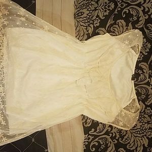 Heartsoul white and lace shirt